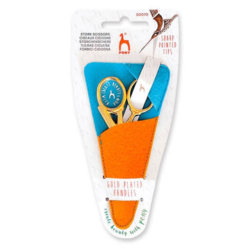 Stork Scissors in Felt Case