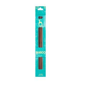 Bamboo double ended Knitting Pin 20cm