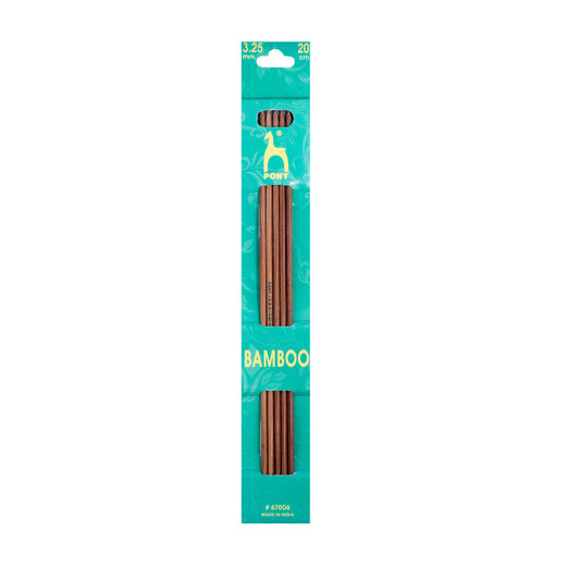 Bamboo double ended Knitting Pin 20cm