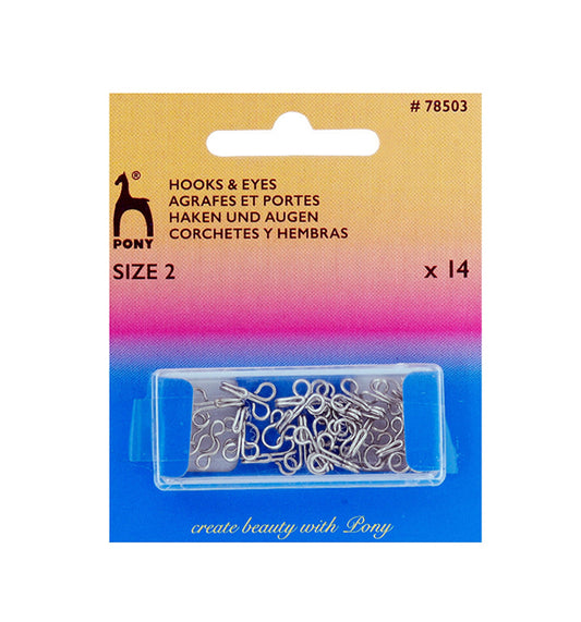 Hooks & Eyes,loop - 14c Size 0 -nickel