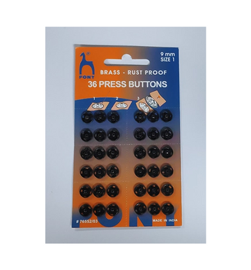 Press Buttons 1 - Black 36C