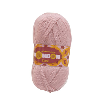 Nako Bonbon Kristal Yarn - Powder Pink