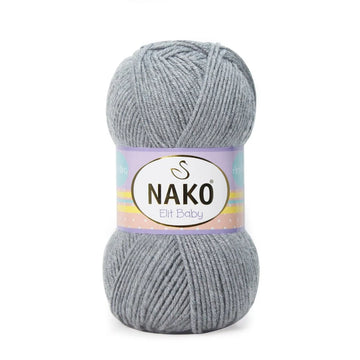 Nako Elit Baby Yarn - Grey