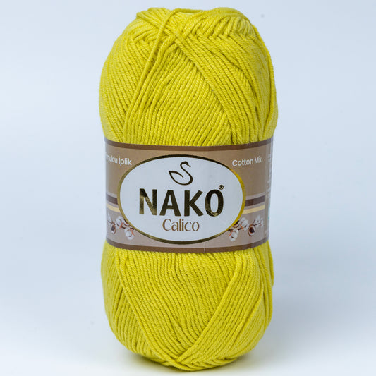 Nako Calico Yarn - Yellow