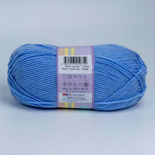 Nako Elit Baby Yarn - Coral Blue