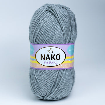 Nako Elit Baby Yarn - Grey