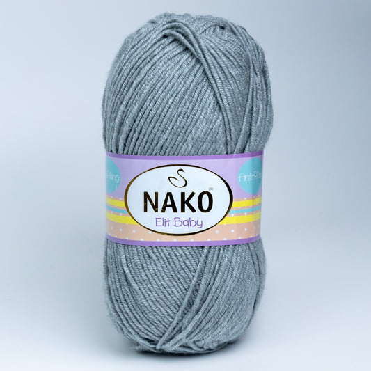 Nako Elit Baby Yarn - Grey