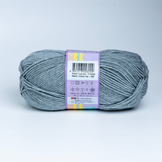 Nako Elit Baby Yarn - Grey