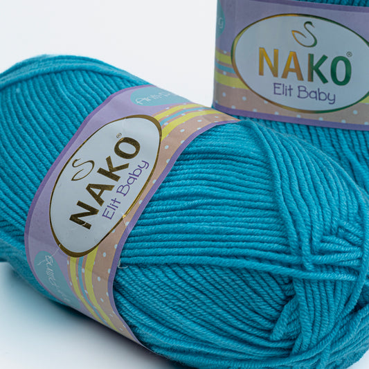 Nako Elit Baby Yarn - Turquoise Blue