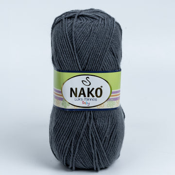 Nako Luks Minnos Yarn - Grey