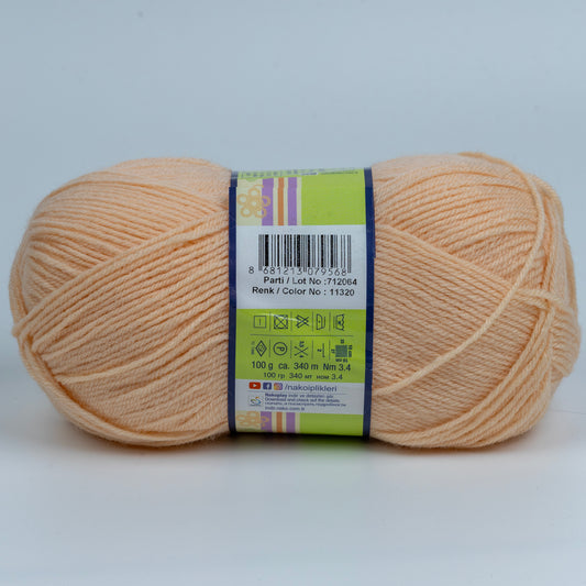 Nako Luks Minnos Yarn - Oyster Pink