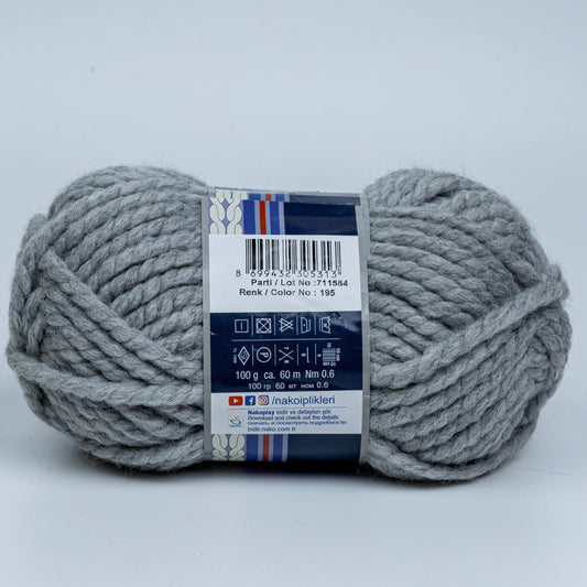 Nako Spaghetti Yarn - Grey