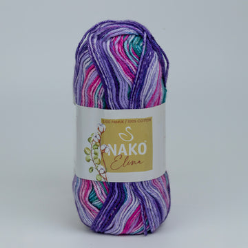 Nako Elina - Greenish Blue & Dark Raspberry