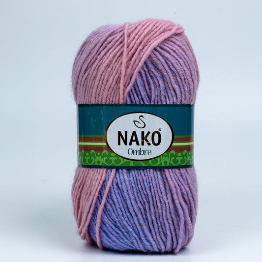Nako Ombre Yarn - Pink and Blue