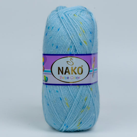Nako Bebe Multi Color Yarn - Blue
