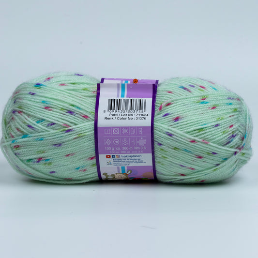 Nako Bebe Multi Color Yarn - Green