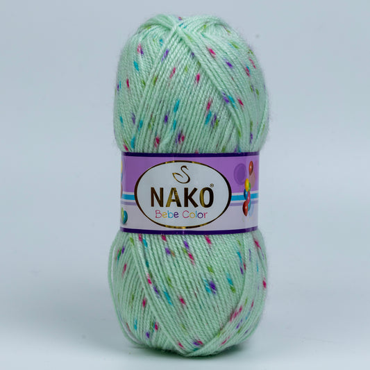 Nako Bebe Multi Color Yarn - Green