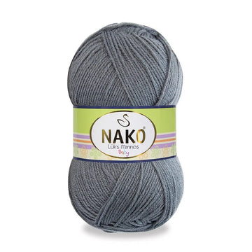 Nako Luks Minnos Yarn - Grey