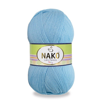 Nako Luks Minnos Yarn - Light Blue