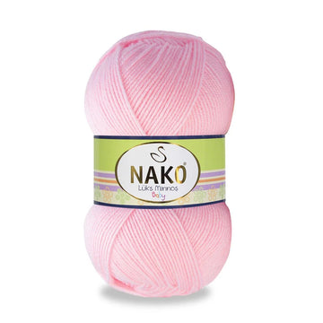 Nako Luks Minnos Yarn- Baby Pink