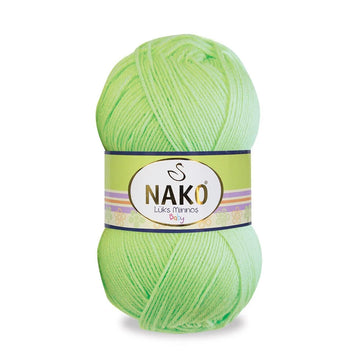 Nako Luks Minnos Yarn - Light Green