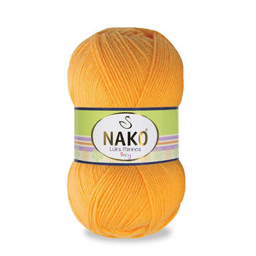 Nako Luks Minnos Yarn - Yellow