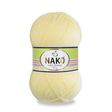 Nako Luks Minnos Yarn - Light Yellow