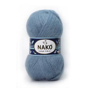 Nako Mohair Delicate Yarn - Dark Grey