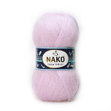 Nako Mohair Delicate Yarn - Light Pink