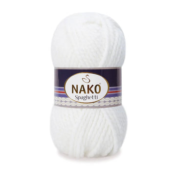 Nako Spaghetti Yarn - White