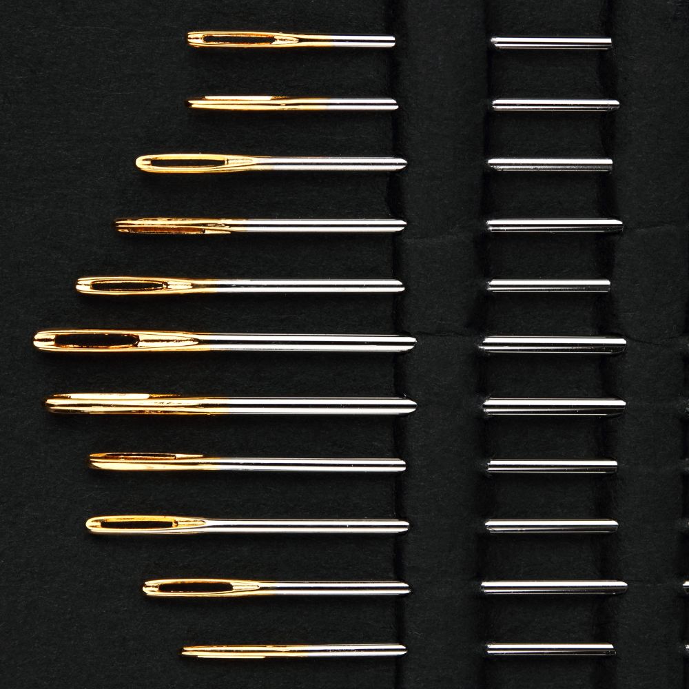 Puthak Assorted Hand Needles in Compact with Threader, 25-Count Puthak Assorted Hand Needles in Compact with Threader, 25-Count