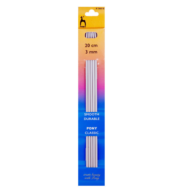 Pony Classic Knitting Pins Single Ended 35cm X 4mm