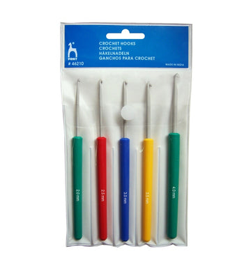 Crochet Hook with Plastic Handle Assorted