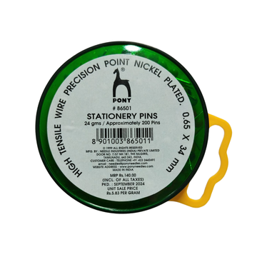 Stationery Pins in Pin Cushion Box