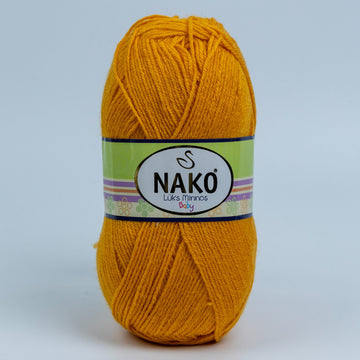 Nako Luks Minnos Yarn - Yellow