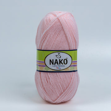 Nako Luks Minnos Yarn- Baby Pink