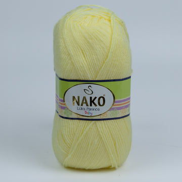 Nako Luks Minnos Yarn - Light Yellow