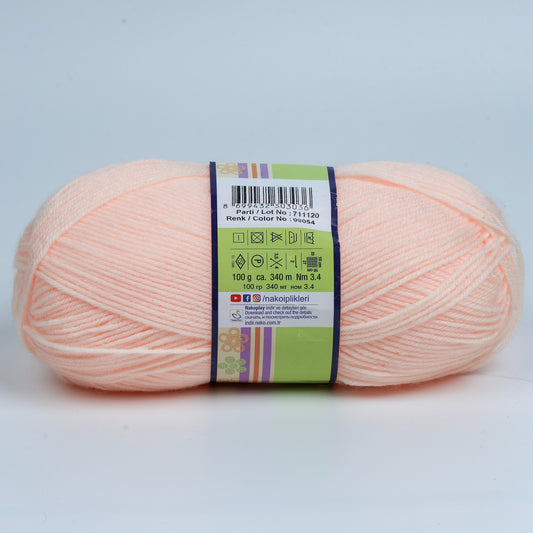 Nako Luks Minnos Yarn - Peach