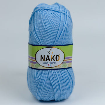Nako Luks Minnos Yarn - Light Blue