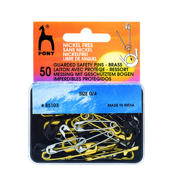 Guarded Safety Pins 50C Assorted