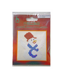 Cross Stitch Kit for Kids - Snowman