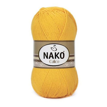 Nako Calico Yarn - Yellow