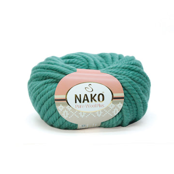 Nako Pure Wool Plus Yarn - Leaf Shoot Green