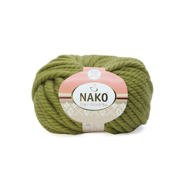 Nako Pure Wool Plus Yarn - Moss
