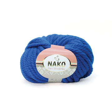 Nako Pure Wool Plus Yarn - Saxe Blue