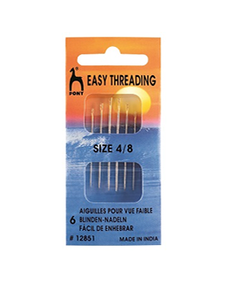 Easy Threading-gold Eye Sizes 4/8 6c