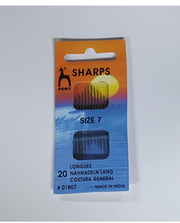 Sharps Size 7 20c Plain Eye