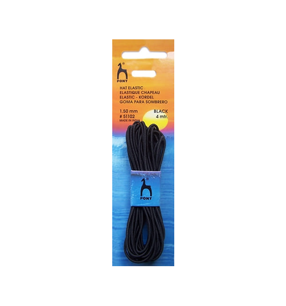 Hat Elastic - Black 4 Mtr