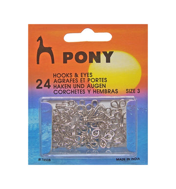 Hooks & Eyes 24c Size 3 Nickel