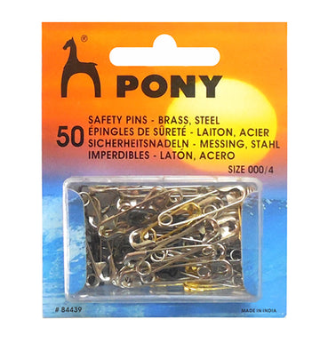 Safety Pins Assorted (Nickel,black,brass) 50C